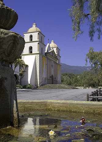 Santa Barbara Mission by Louis La Croix
